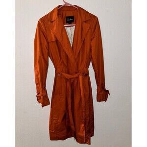 trench coat cole haan orange size S